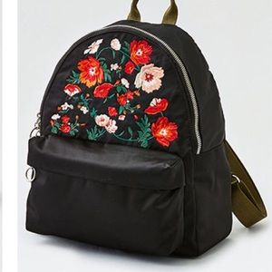 Floral embroidered backpack NWOT never been used